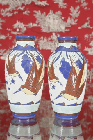 Paire de vases balustre