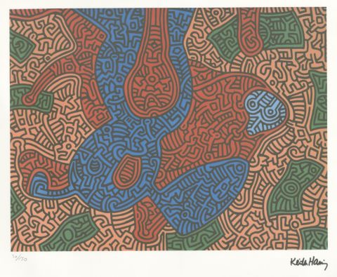 D’après Keith Haring Composition
