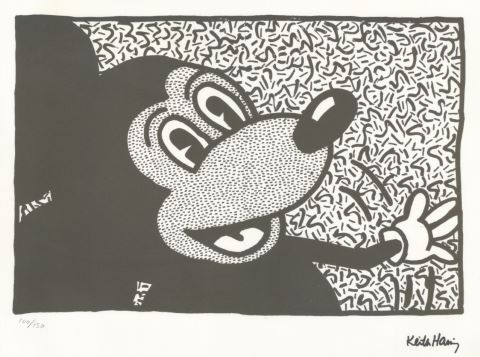 D’après Keith Haring Mickey Mouse