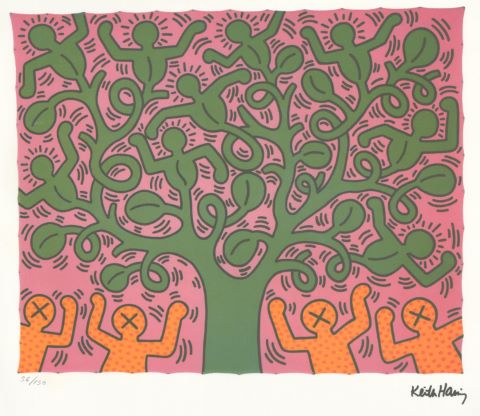 D’après Keith Haring Arbre