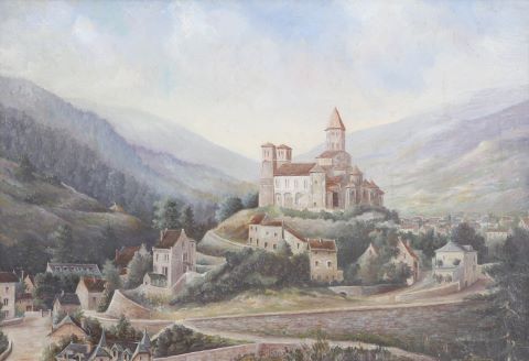 E. Blondeau (XXe siècle) Eglise romane...