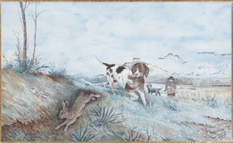 Paire de scènes de chasse [2 œuvres]