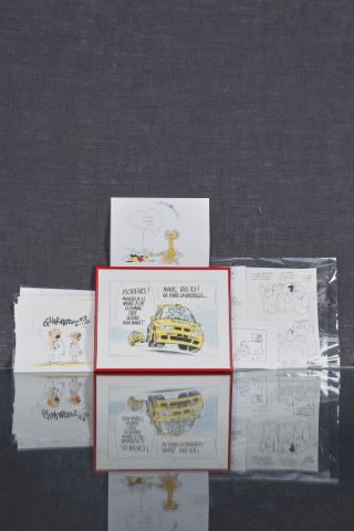 Important ensemble d’illustrations originales, dessins de presse et sérigraphie numérotée…