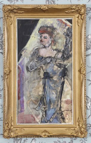 Lotti Krauss (1912-1985) Femme en robe de soirée
