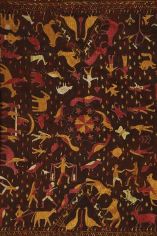 Tissu décoratif brodé