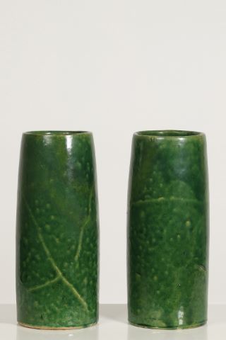 Paire de vases cylindrique