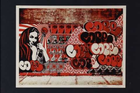 Obey x Cope2 x Cooper print