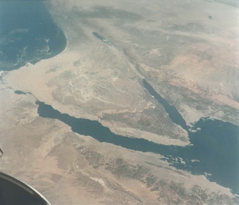 Vue sur le Proche Orient. Égypte Sinaï, Israël, Jordanie, et…