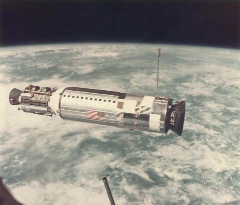 Agena avant son amarrage à la capsule Gemini 12