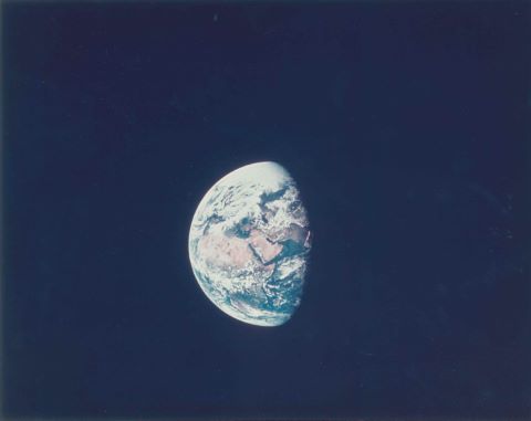 La Terre. Vue sur l'Afrique et l'océan Indien. Apollo 10