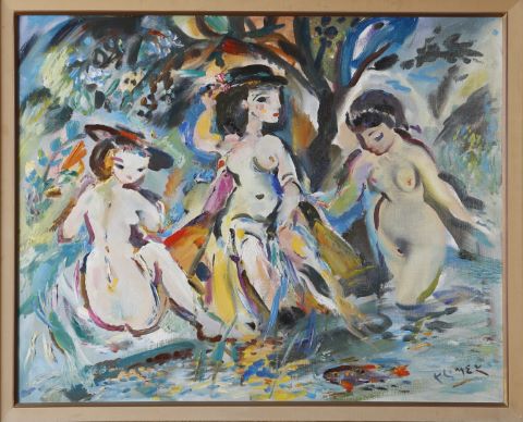 Femmes au bain