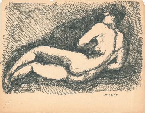 Marcel Gromaire (1892-1971) Femme allongée