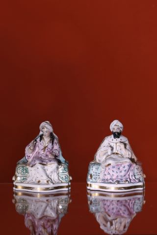 Attribué à Jacob Petit Le Sultan et la Sultane