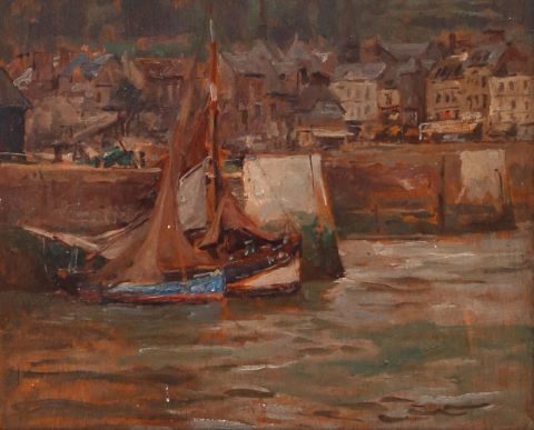 Hendrik Jan Wolter (1873-1952) Honfleur