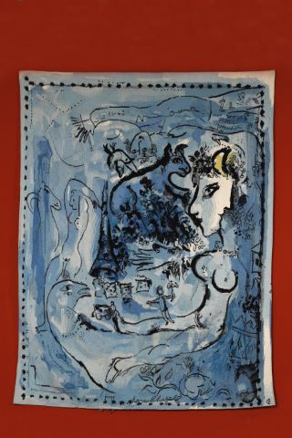 Marc Chagall (1887-1985) Composition bleue