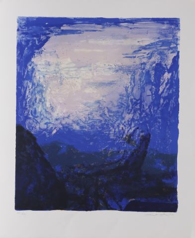 Zao Wou-Ki (1920-2013) Les 4 saisons - Bleue