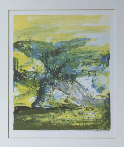 Zao Wou-Ki (1920-2013) Les 4 saisons - Jaune