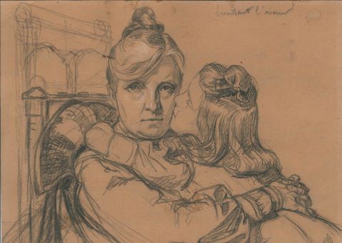 Auguste Morisot (1857-1951) Mère et fille