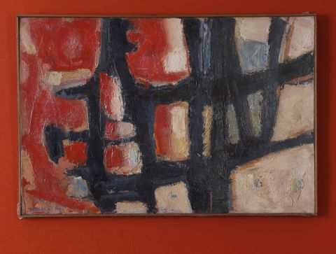 Edgard Naccache (1917-2006) Le Rouge et le Noir
