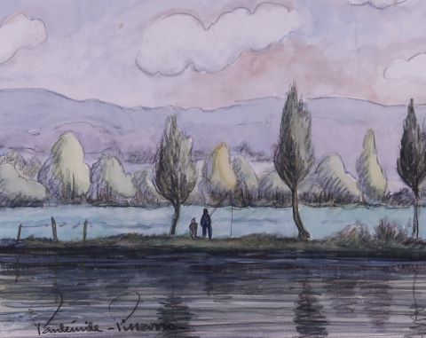 Pêcheurs à la rivière