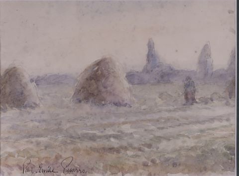 Paul-Emile Pissarro (1884-1972) Les meules de foin