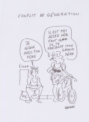 Georges Wolinski (1934-2015) Conflit de génération