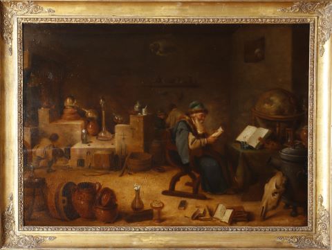 D'après David Teniers le jeune Alchimiste...