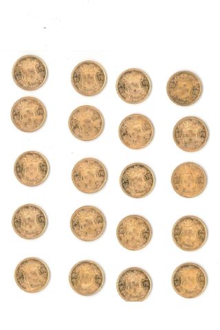 20 pièces de 20 Francs suisses