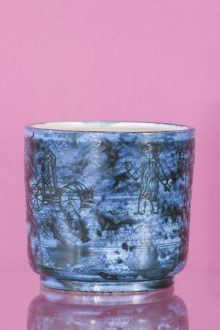 Jacques Blin (1920-1995) Vase cylindrique à talon
