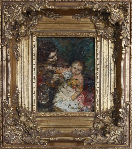 Attribué à Georgios Jakobides (1852-53/1932) Mère...