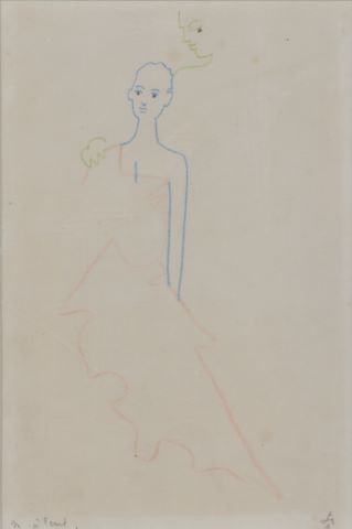 Jean Cocteau (1889-1963) Dessin recto/verso