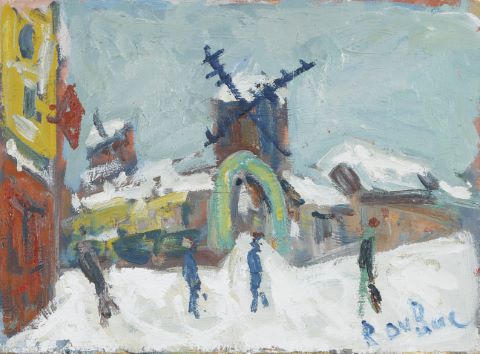 Roland Dubuc (1924-1998) Le Moulin de la Galette...