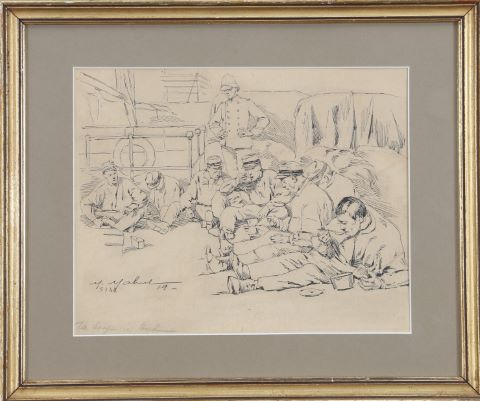 Maurice Mahut (1878-1929) La Soupe à bord