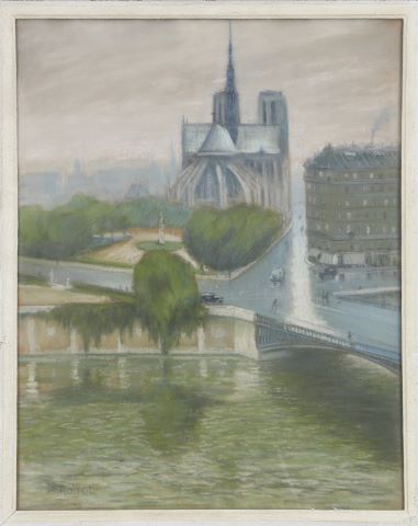 École du XXe siècle Vue de Notre-Dame de Paris