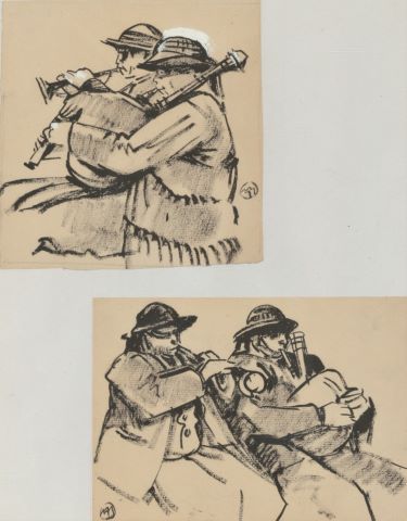 Mathurin Méheut (1882-1958) Les Joueurs...