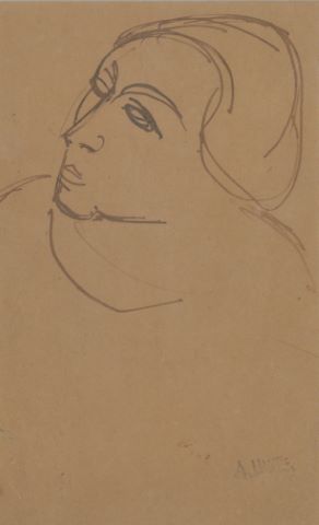 André Lhote (1885-1962) Visage féminin de profil