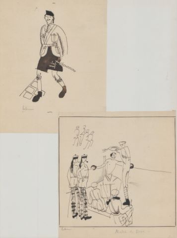 Jean-Émile Laboureur (1877-1943) Écossais & Match...