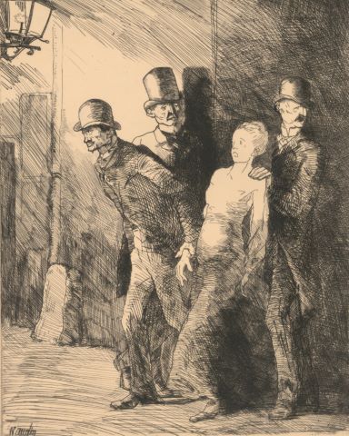 Bernard Naudin (1876-1946) L’Enlèvement