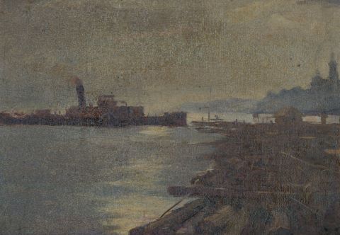 École russe du XXe siècle Bateau à vapeur