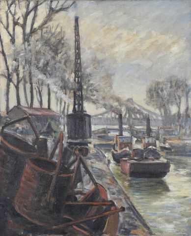 Fernand Laval (1886-1966) Quai de chargement