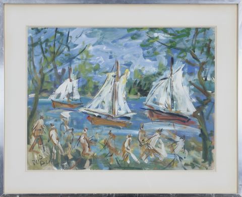 Roland Dubuc (1924-1998) La Régate