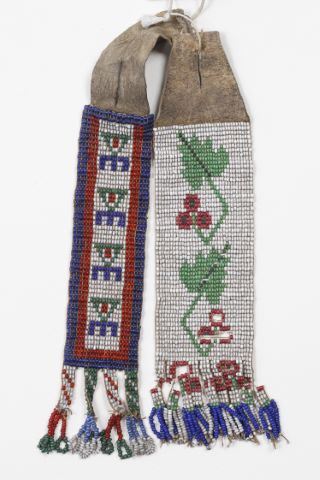 2 bandes perlées à franges