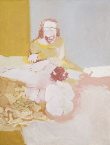 Intimité, le couple, fond gris