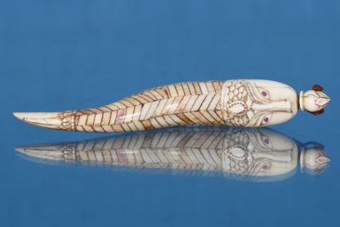 Inde Amorçoir poire à poudre zoomorphe