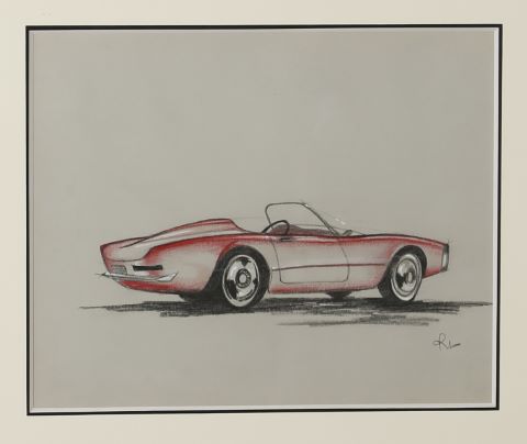 Raymond Loewy (1893-1986) Voiture rouge