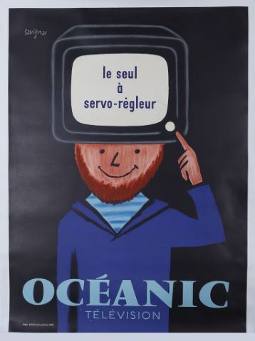 Affiche Océanic télévision servo-regleur