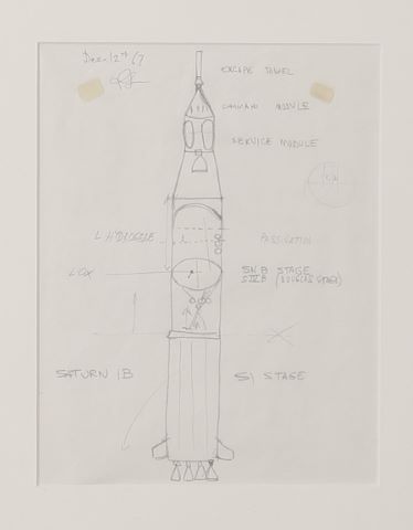 Raymond Loewy (1893-1986) Étude de fusée