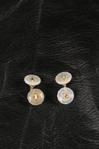 Paire de boutons de manchette double