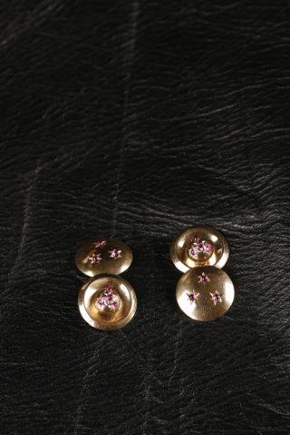Paire de boutons de manchette double