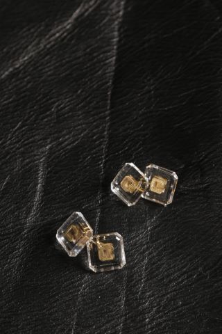 Paire de boutons de manchette double